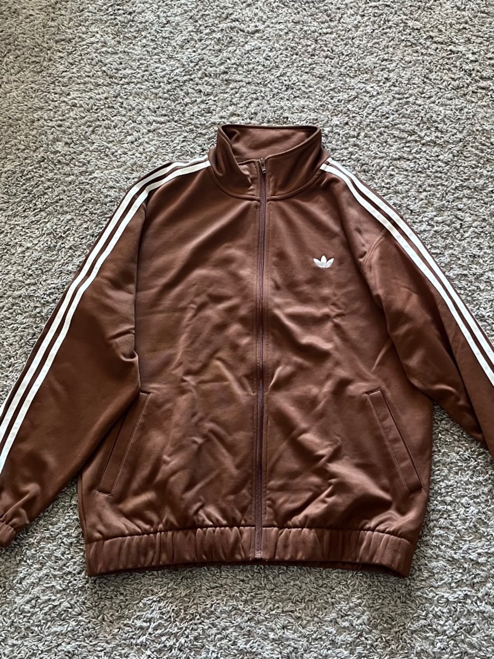 Brown Adidas Track Top